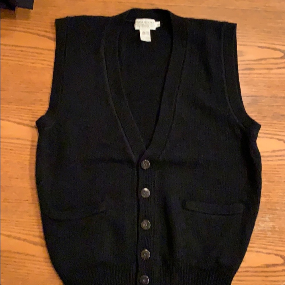 Banana Republic  Men’s Black Sweater Vest